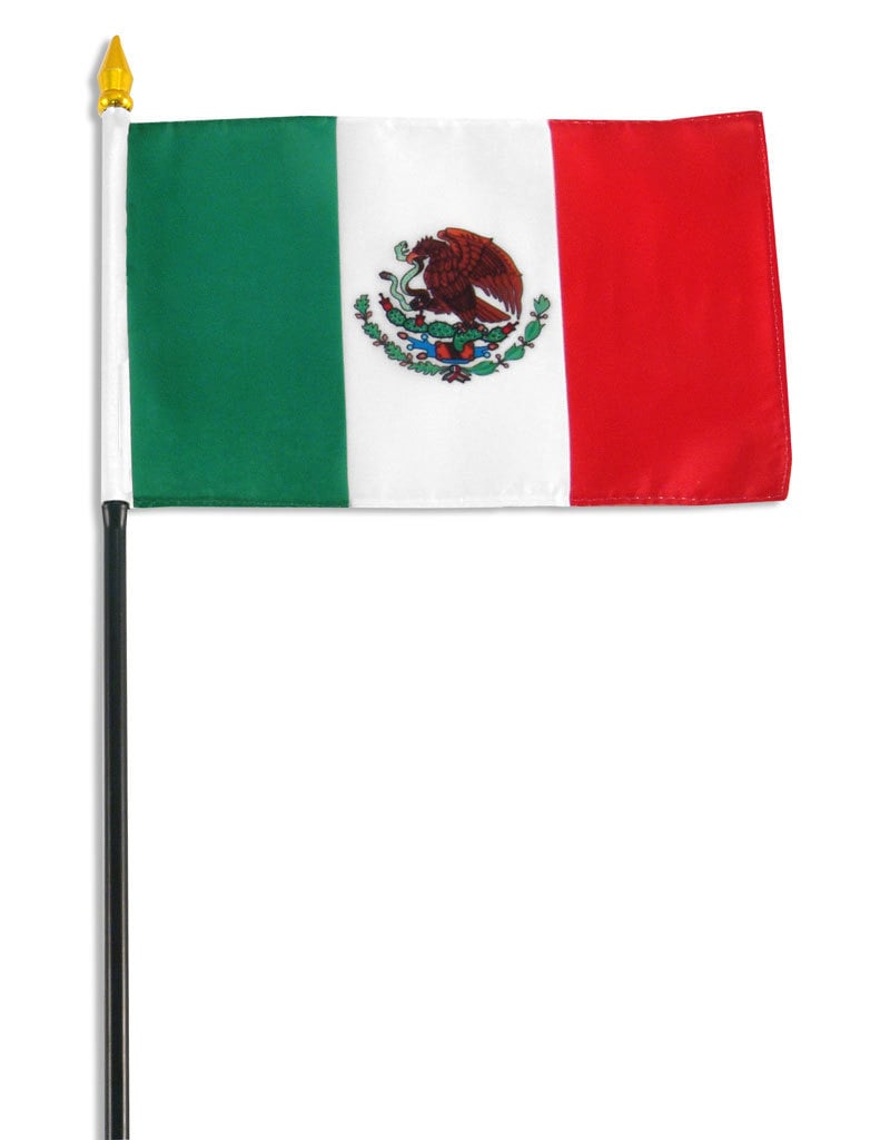 Stick Flag 4"x6" - Mexico