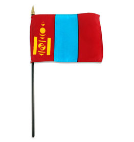 Stick Flag 4"x6" - Mongolia