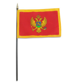 Stick Flag 4"x6" - Montenegro