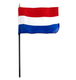 Stick Flag 4"x6" - Netherlands