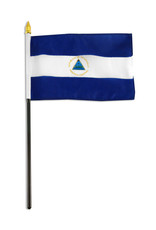 Stick Flag 4"x6" - Nicaragua