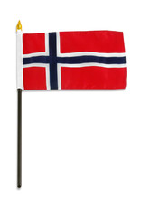 Stick Flag 4"x6" - Norway