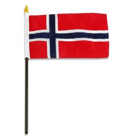 Stick Flag 4"x6" - Norway