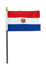 Stick Flag 4"x6" - Paraguay