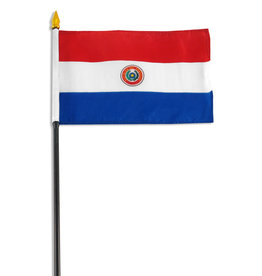 Stick Flag 4"x6" - Paraguay