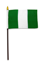 Stick Flag 4"x6" - Nigeria