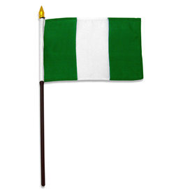 Stick Flag 4"x6" - Nigeria