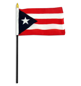 Stick Flag 4"x6" - Puerto Rico