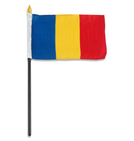 Stick Flag 4"x6" - Romania