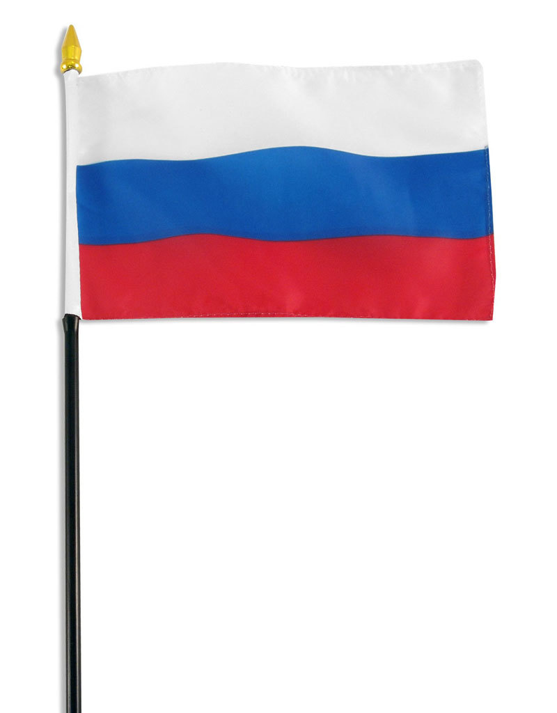 Stick Flag 4"x6" - Russian Federation