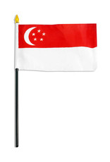 Stick Flag 4"x6" - Singapore