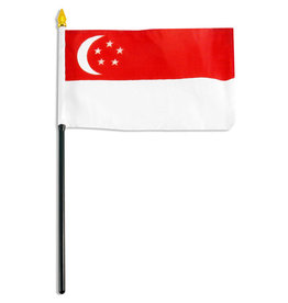 Stick Flag 4"x6" - Singapore