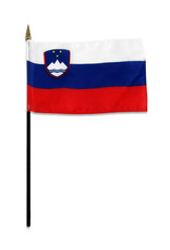 Stick Flag 4"x6" - Slovenia