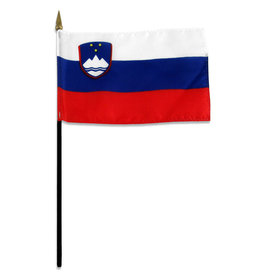 Stick Flag 4"x6" - Slovenia