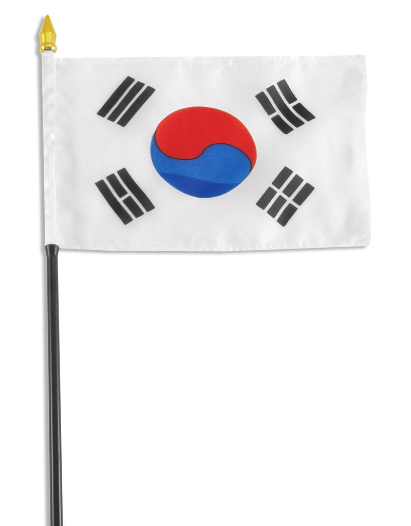 Stick Flag 4"x6" - South Korea