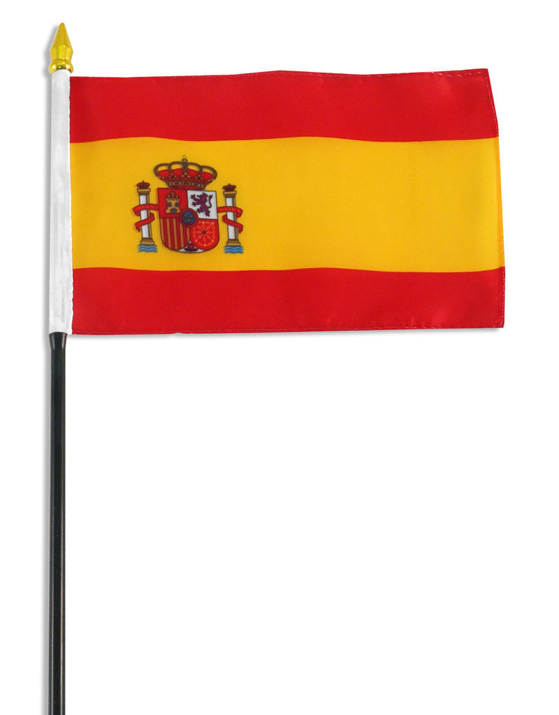 Stick Flag 4"x6" - Spain