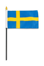 Stick Flag 4"x6" - Sweden