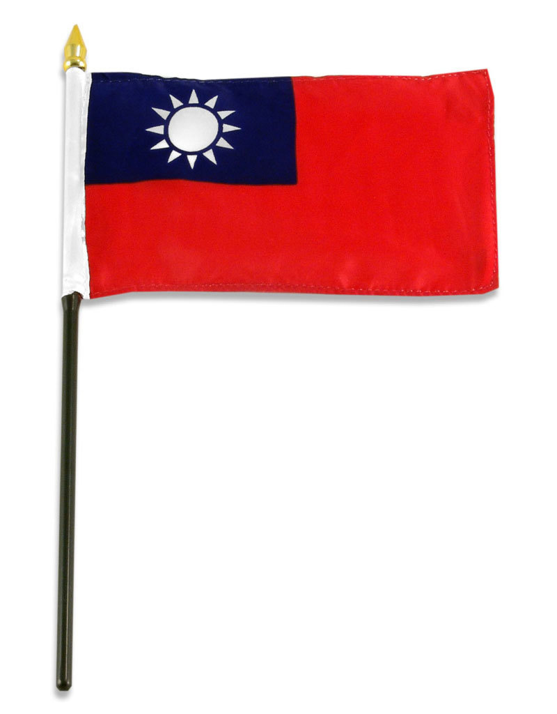 Stick Flag 4"x6" - Taiwan