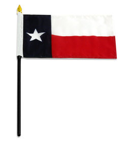 Popcorn Tree Stick Flag 4"x6" - Texas