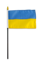 Stick Flag 4"x6" - Ukraine