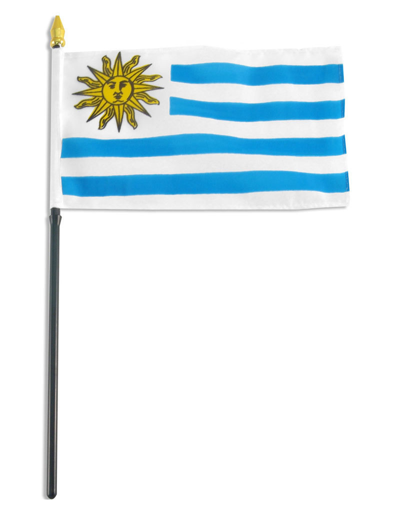 Stick Flag 4"x6" - Uruguay