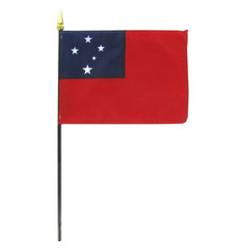 Stick Flag 4"x6" - Western Samoa