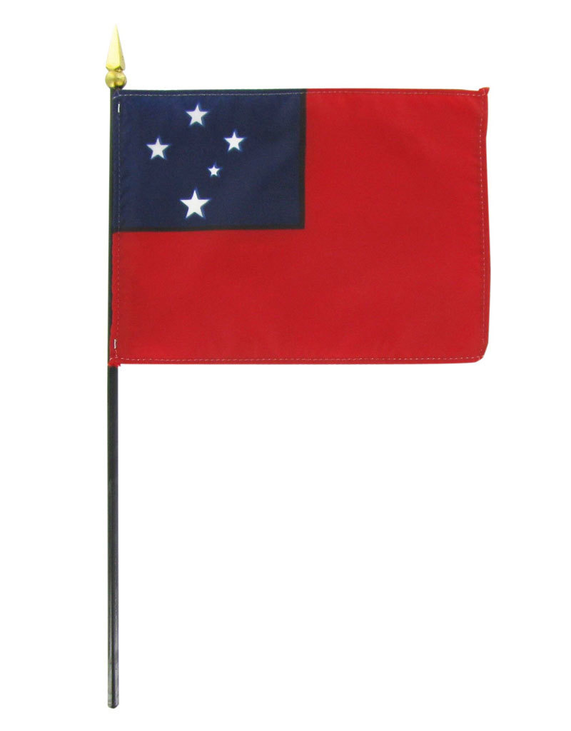 Stick Flag 4"x6" - Western Samoa