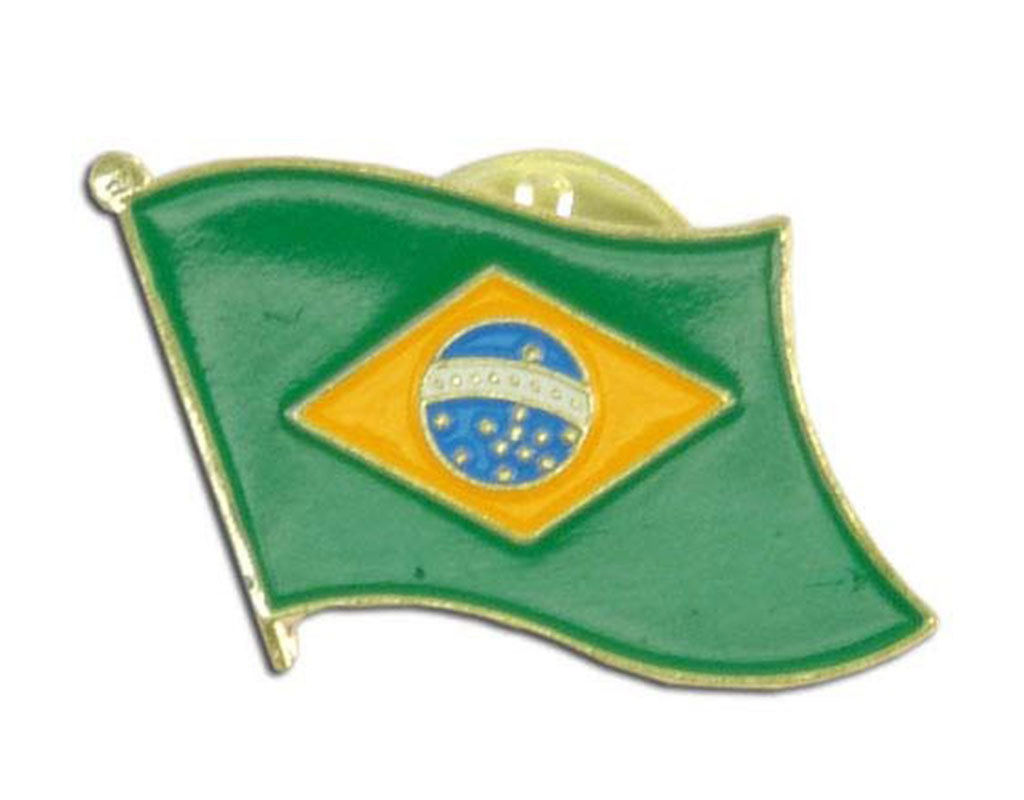 Lapel Pin - Brazil Flag