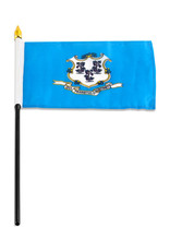 Stick Flag 4"x6" - Connecticut