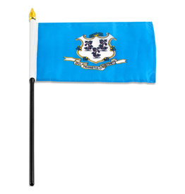 Stick Flag 4"x6" - Connecticut