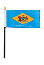 Stick Flag 4"x6" - Delaware