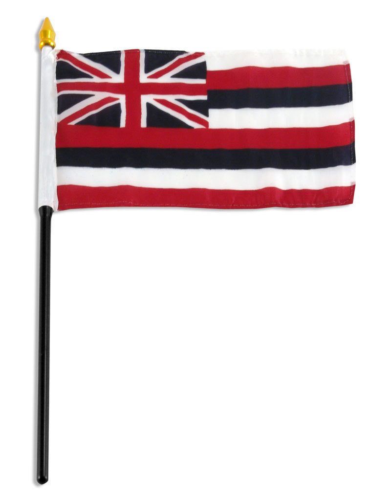 Stick Flag 4"x6" - Hawaii