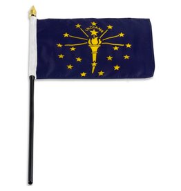 Stick Flag 4"x6" - Indiana