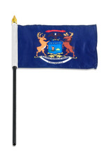 Stick Flag 4"x6" - Michigan