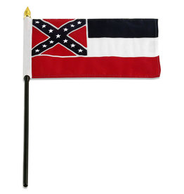 Stick Flag 4"x6" - Mississippi