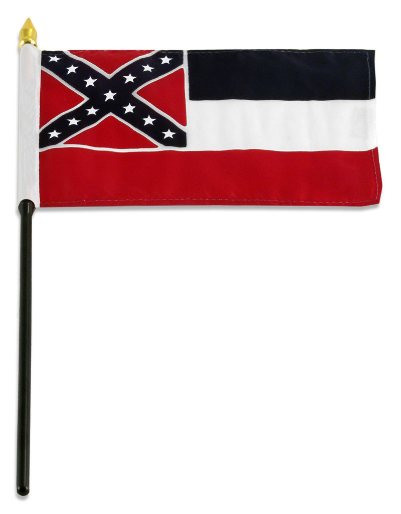 Stick Flag 4"x6" - Mississippi