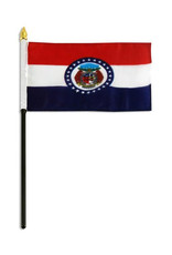 Stick Flag 4"x6" - Missouri