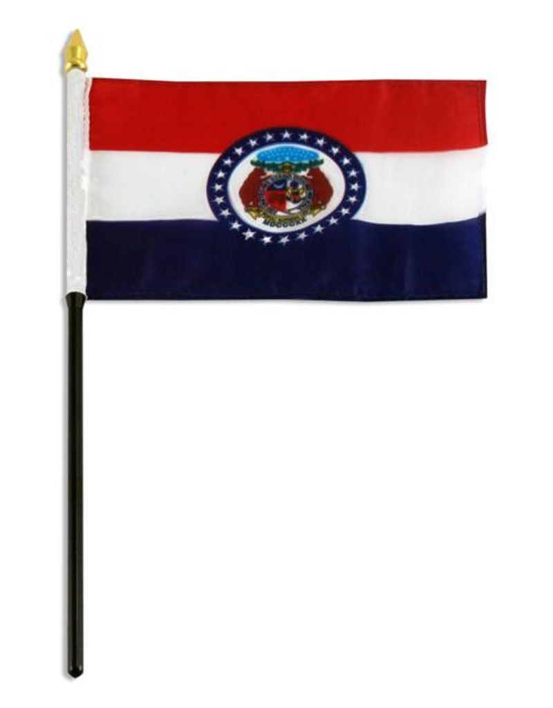 Stick Flag 4"x6" - Missouri