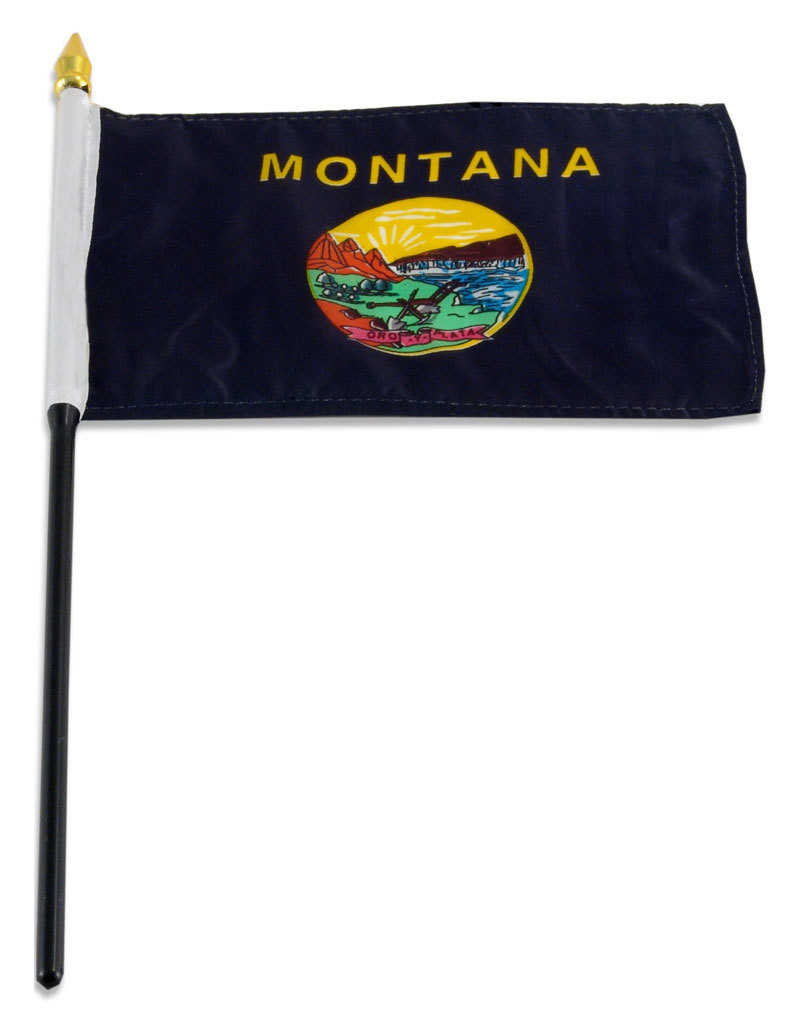 Stick Flag 4"x6" - Montana