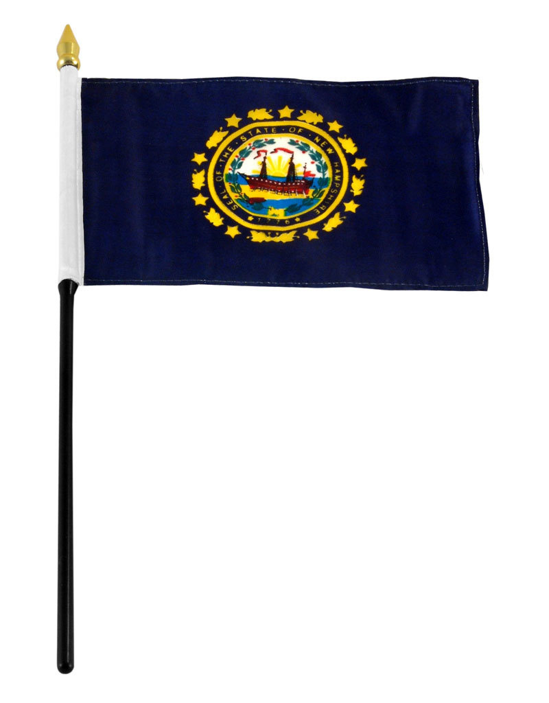 Stick Flag 4"x6" - New Hampshire