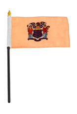 Stick Flag 4"x6" - New Jersey