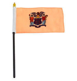 Stick Flag 4"x6" - New Jersey