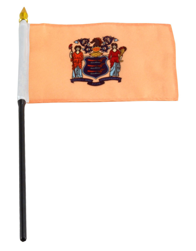 Stick Flag 4"x6" - New Jersey