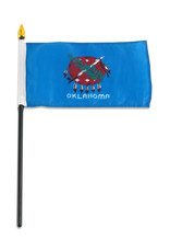 Stick Flag 4"x6" - Oklahoma