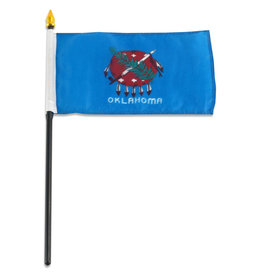 Stick Flag 4"x6" - Oklahoma