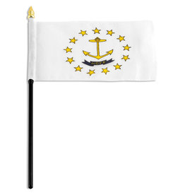 Stick Flag 4"x6" - Rhode Island