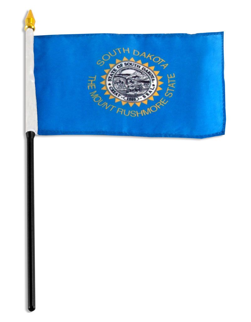 Stick Flag 4"x6" - South Dakota