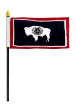 Stick Flag 4"x6" - Wyoming