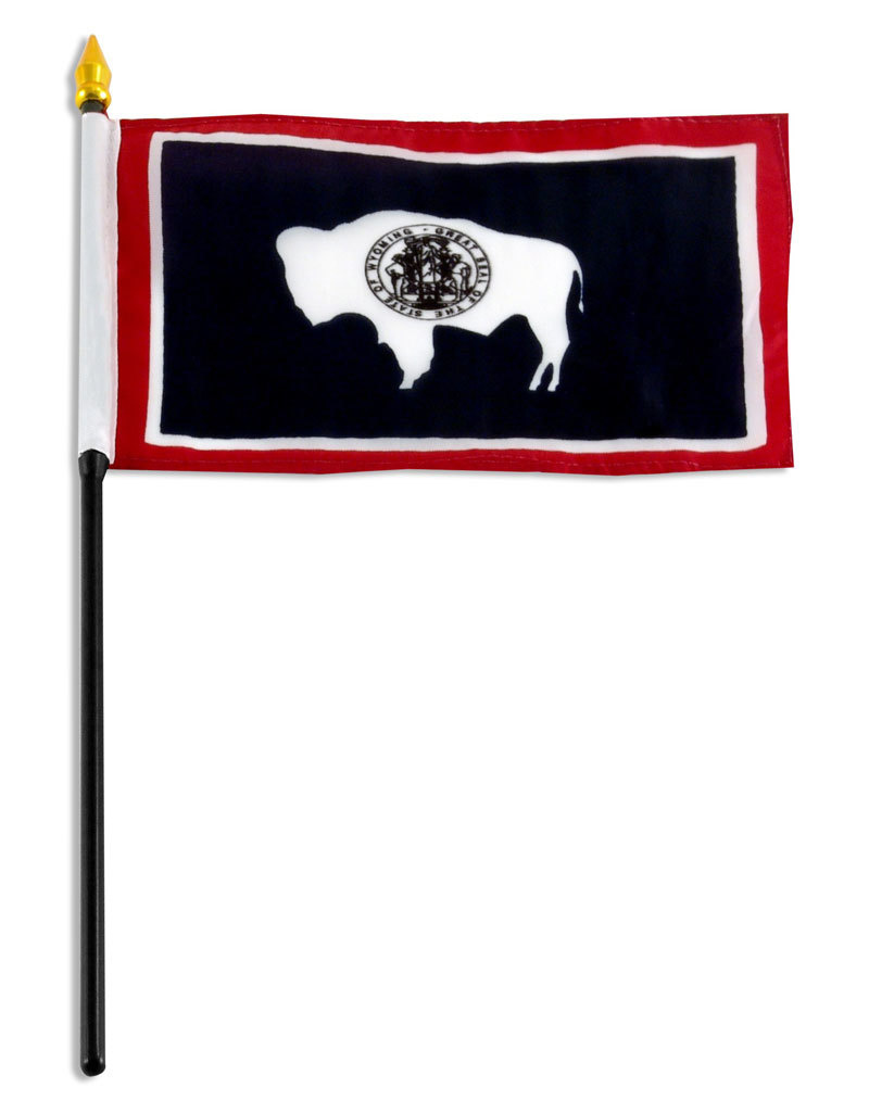 Stick Flag 4"x6" - Wyoming