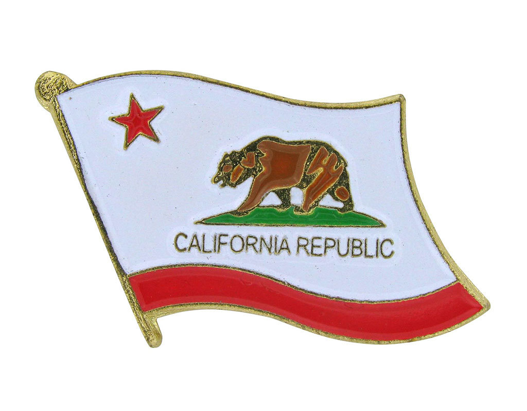 Lapel Pin - California State Flag